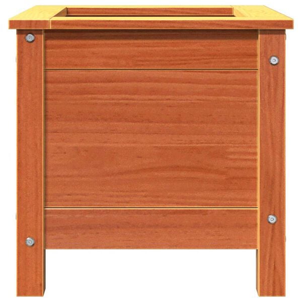 vidaXL Garden Planter Wax Brown 40 x 40 x 39 cm Solid Pine Wood