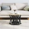 vidaXL Nesting Side Table 3 pcs Sonoma Oak Engineered Wood and Steel