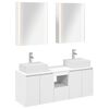 vidaXL Bathroom Cabinet Set 5 pcs White Engineered Wood