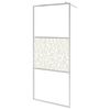 vidaXL Walk-in Shower Wall ESG Glass with Stone Design 90x195 cm