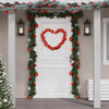 vidaXL Christmas Balls Garland Red 175 cm Polystyrene