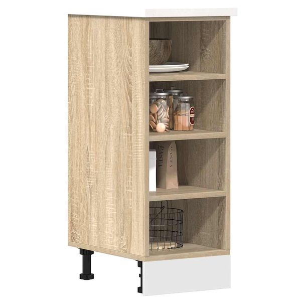 vidaXL Bottom Cabinet Riga Sonoma Oak 30x44.5x81.5 cm Engineered Wood