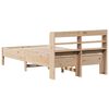 vidaXL Bed Frame without Mattress 120x190 cm Small Double Solid Wood Pine