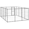 vidaXL Outdoor Dog Kennel Steel 14.52 m²