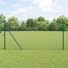 vidaXL Chain Link Fence Green 10 x 1.6 m Steel