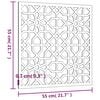 vidaXL Garden Wall Decoration 55x55 cm Corten Steel Moorish Design