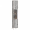 vidaXL Bathroom Cabinet Grey Sonoma 30x30x190 cm Engineered Wood