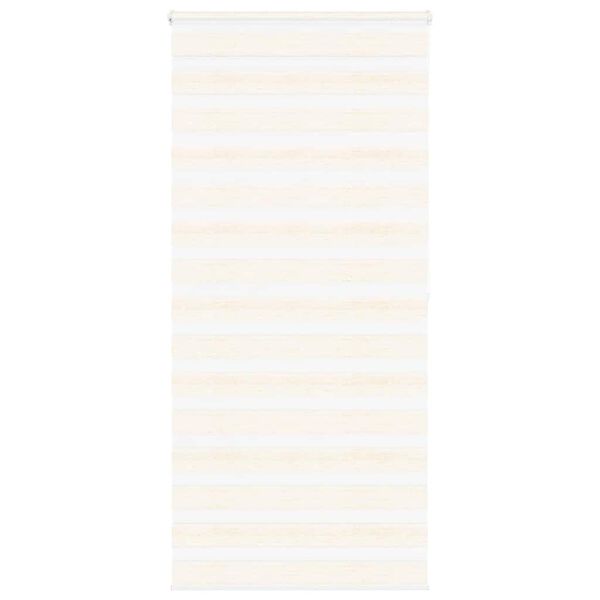 vidaXL Zebra Blind Marble Beige 105x200 cm Fabric Width 100.9 cm Polyester