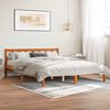 vidaXL Bed Frame without Mattress Wax Brown 150x200 cm King Size Solid Wood Pine
