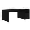 vidaXL Coffee Table Black 90x45x35 cm Engineered Wood