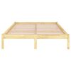 vidaXL Bed Frame without Mattress Solid Wood 140x190 cm