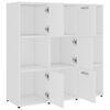 vidaXL Book Cabinet White 90x30x90 cm Engineered Wood