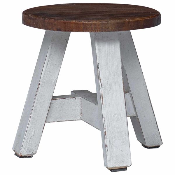 vidaXL Stool Natural 22 x 22 x 24 cm Mahogany Wood