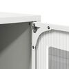 vidaXL Bedside Cabinet White 36x39x60.5 cm Cold-rolled Steel
