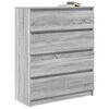 vidaXL Sideboard Grey Sonoma 80x35x99 cm Engineered Wood