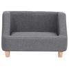 vidaXL Dog Sofa Grey 60x37x39 cm Linen