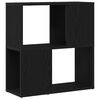 vidaXL TV Cabinet Set Black 60 x 24 x 63 cm Engineered Wood