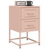 vidaXL Bedside Cabinet Pink 36x39x60.5 cm Steel