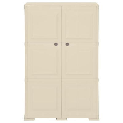 vidaXL Plastic Cabinet 79x43x125 cm Wood Design Angora White