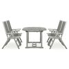 vidaXL 5 Piece Garden Dining Set (150-200)x100cm Solid Acacia Wood Grey
