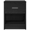 vidaXL Bedside Cabinets 2 pcs with Drawer Black 40x34x50 cm
