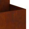 vidaXL Garden Planter Rusty 80 x 80 x 60 cm Weathering Steel