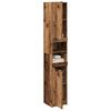 vidaXL Bathroom Cabinet Old Wood 32x34x188.5 cm Engineered Wood