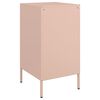 vidaXL Bedside Cabinets 2 pcs Pink 36x39x68 cm Steel