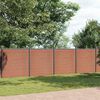 vidaXL Fence Panel Brown 1564x186 cm WPC
