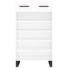 vidaXL Shoe Cabinet White 60x35x105 cm Engineered Wood