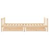vidaXL Kids Bed Frame with Drawers 90x190 cm Solid Wood Pine