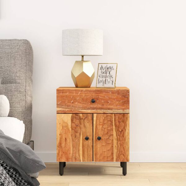 vidaXL Bedside Cabinet 50x33x60 cm Solid Wood Acacia