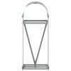 vidaXL Log Holder Silver 40x45x100 cm Galvanised Steel