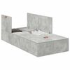 vidaXL Storage Bed Frame Concrete Grey 90 x 200 cm Engineered Wood