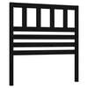 vidaXL Bed Headboard Black 81x4x100 cm Solid Wood Pine