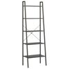 vidaXL 5-Tier Standing Shelf Black 56x35x174 cm