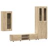 vidaXL TV Cabinet Set with Drawer FLORIN Sonoma Oak Engineered Wood