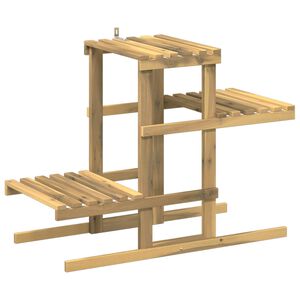 vidaXL Plant Stand White 82 x 36 x 60 cm Solid Acacia Wood