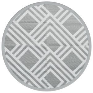 vidaXL Outdoor Carpet ARAKIL Grey &Oslash;160 cm PP