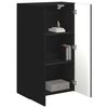 vidaXL TV Wall Cabinet Black 59.5 x 31 x 100 cm Engineered Wood