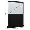 vidaXL Floor Rising Projection Screen 60" 4:3