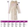 vidaXL Bathrobe Hoodie Beige S Flannel