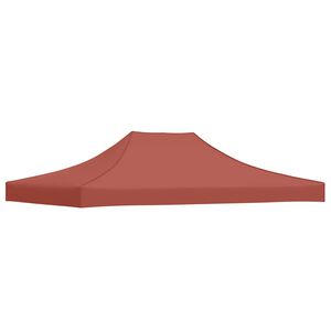 vidaXL Party Tent Roof 4x3 m Terracotta 270 g/m&sup2;