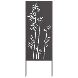 vidaXL Garden Privacy Screen Black 50 x 140 cm Cold-rolled steel