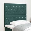 vidaXL Velvet Headboard Argyle with Headboard Dark green 90 cm Velvet