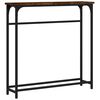 vidaXL Console Table | Smoked oak | Engineered wood, metal | Compact