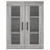 vidaXL Highboard Grey Sonoma 69.5x34x180 cm Engineered Wood