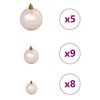 vidaXL Artificial Christmas Tree with 150 LEDs with Stand White 120 cm