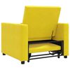 vidaXL Single Sofa Bed Reclining Yellow 90 x 165 x 87 cm Velvet