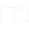 vidaXL Wedding Arch Gold 657 x 35 x 300 cm Steel